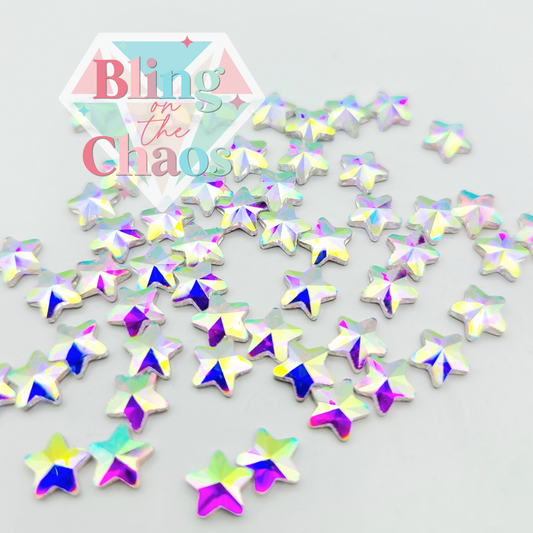 Crystal AB Rhinestone Stars-Bling on the Chaos