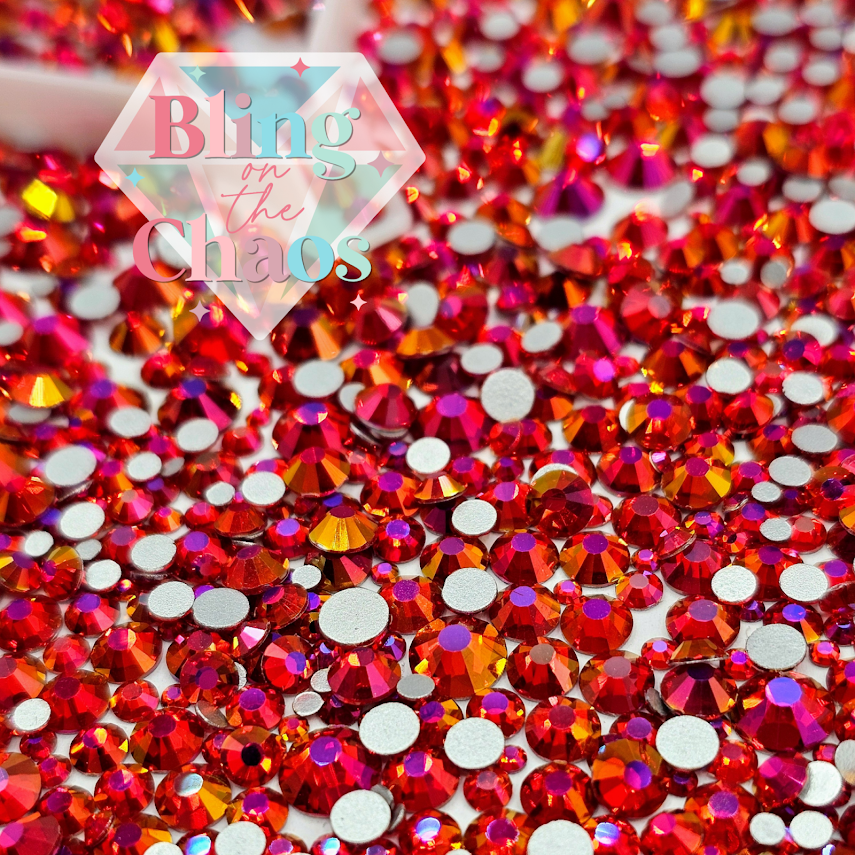 Divine Fire Phoenix Specialty Glass Mix-Glass Rhinestones-Bling on the Chaos
