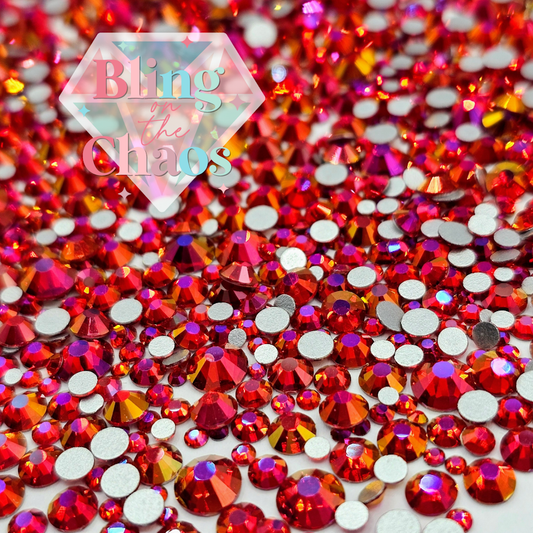 Divine Fire Phoenix Specialty Glass Mix-Glass Rhinestones-Bling on the Chaos