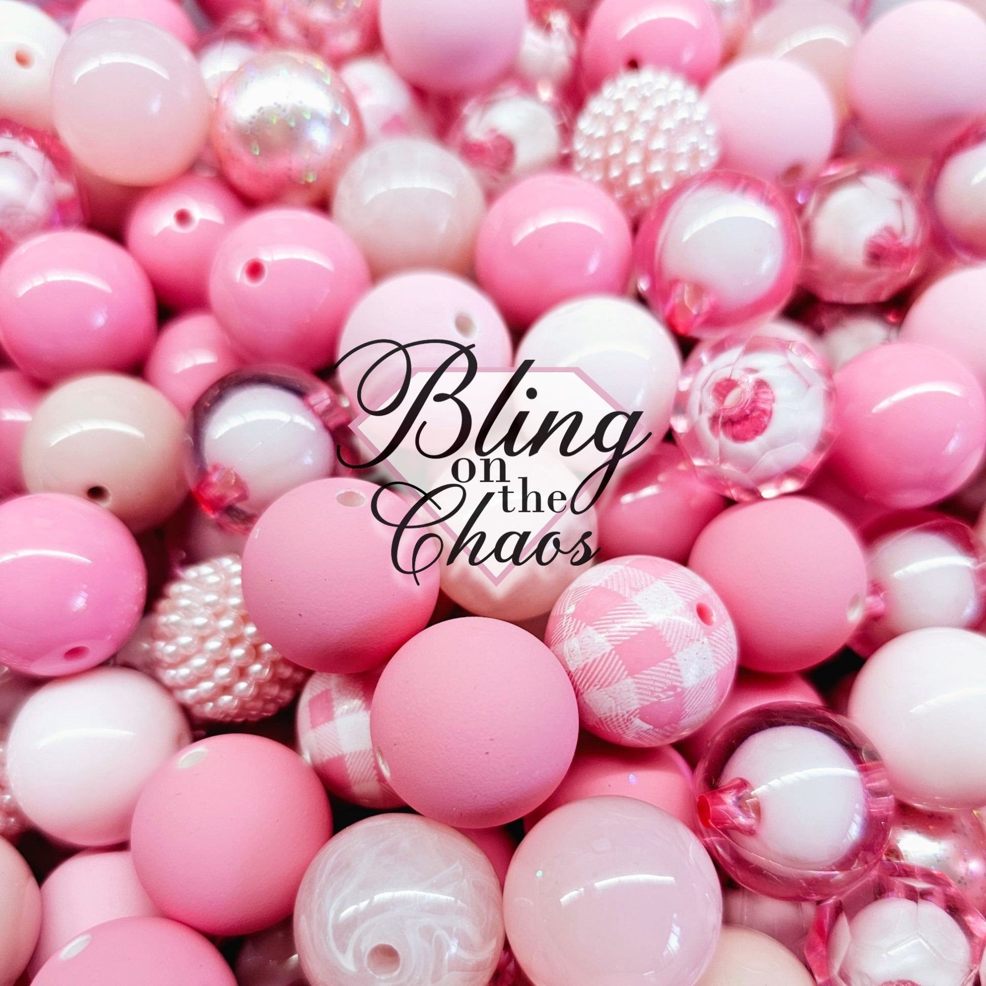 English Rose Bubblegum 20mm-Bling on the Chaos