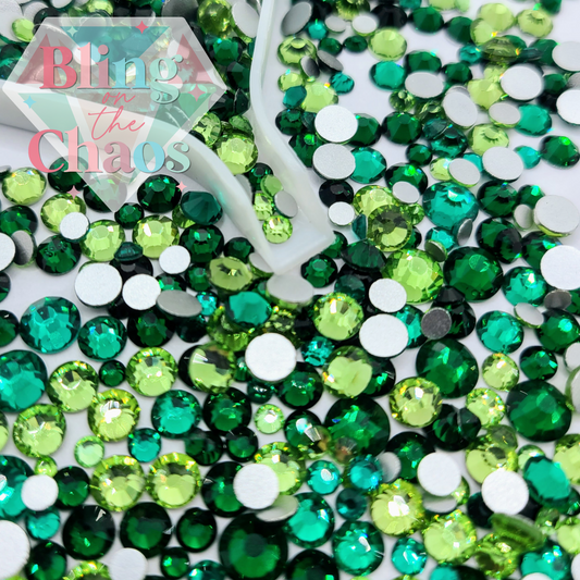 Evergreen Rhinestone Mix - Specialty Collection-Glass Rhinestones-Bling on the Chaos