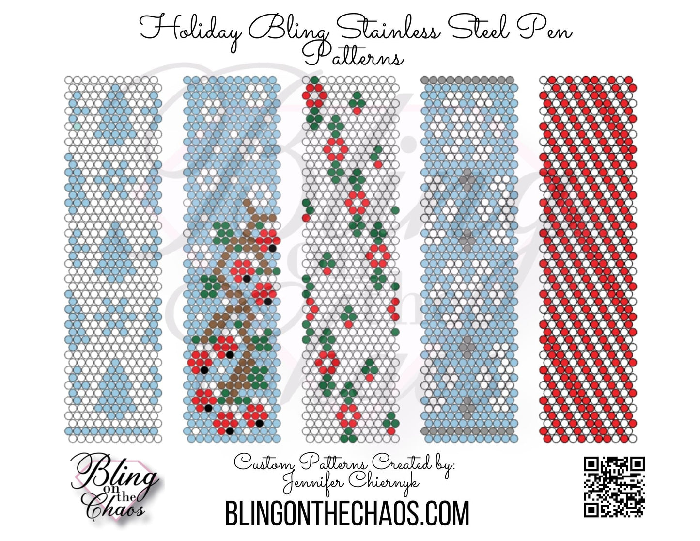 FREE Holiday Bling Pen Template-Template-Bling on the Chaos