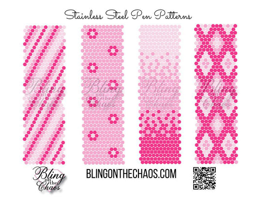FREE Pink Bling Pen Template-Template-Bling on the Chaos