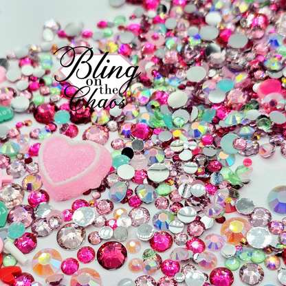 Galentine's Day Resin Scatter Mix with FREE Polymer Clay-Bling on the Chaos