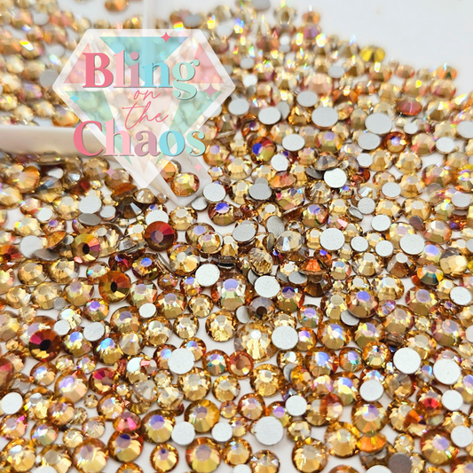 Golden Hour Specialty Mix-Glass Rhinestones-Bling on the Chaos