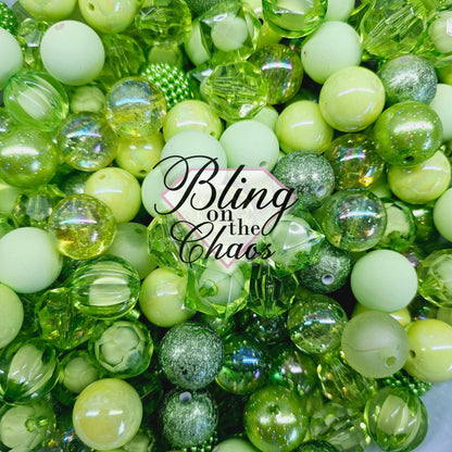 Green Envy Bubblegum 20mm-Bling on the Chaos