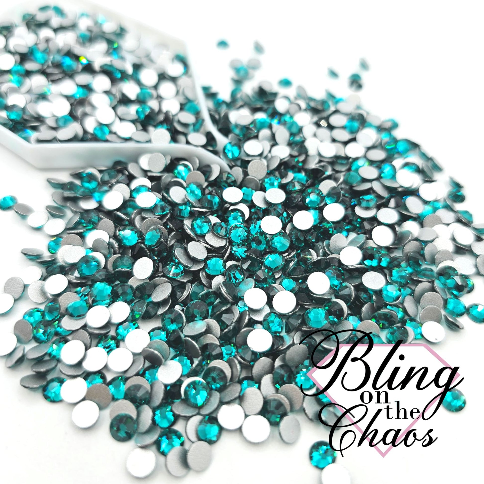 Green Zircon Rhinestone-Glass Rhinestones-Bling on the Chaos