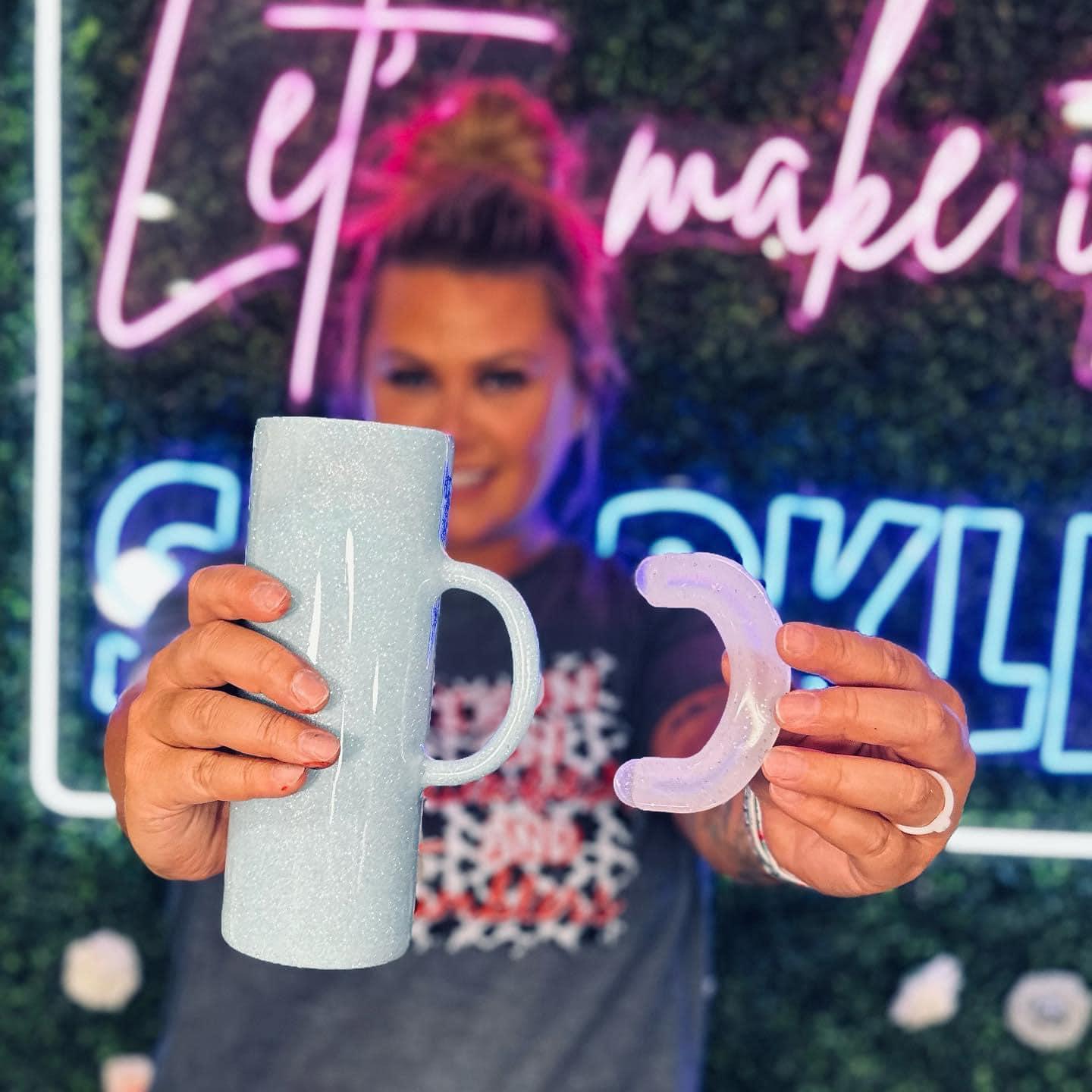 Handle Mold for Tumbler Bling on the Chaos