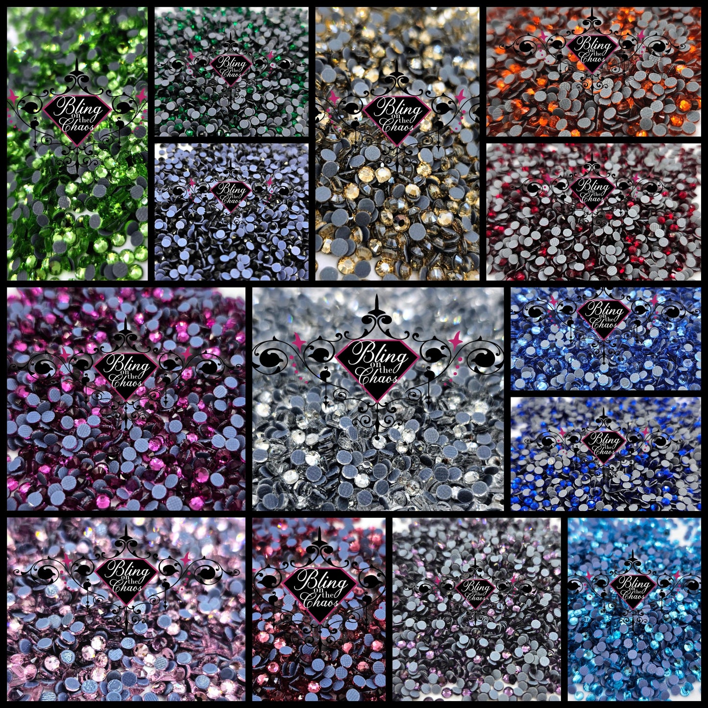 HotFix Rhinestones Solid Colour Starter Set-Bling on the Chaos