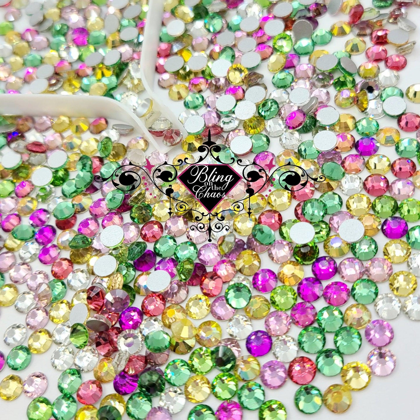 Life In Full Bloom Honeycomb Specialty Mix-Glass Rhinestones-Bling on the Chaos
