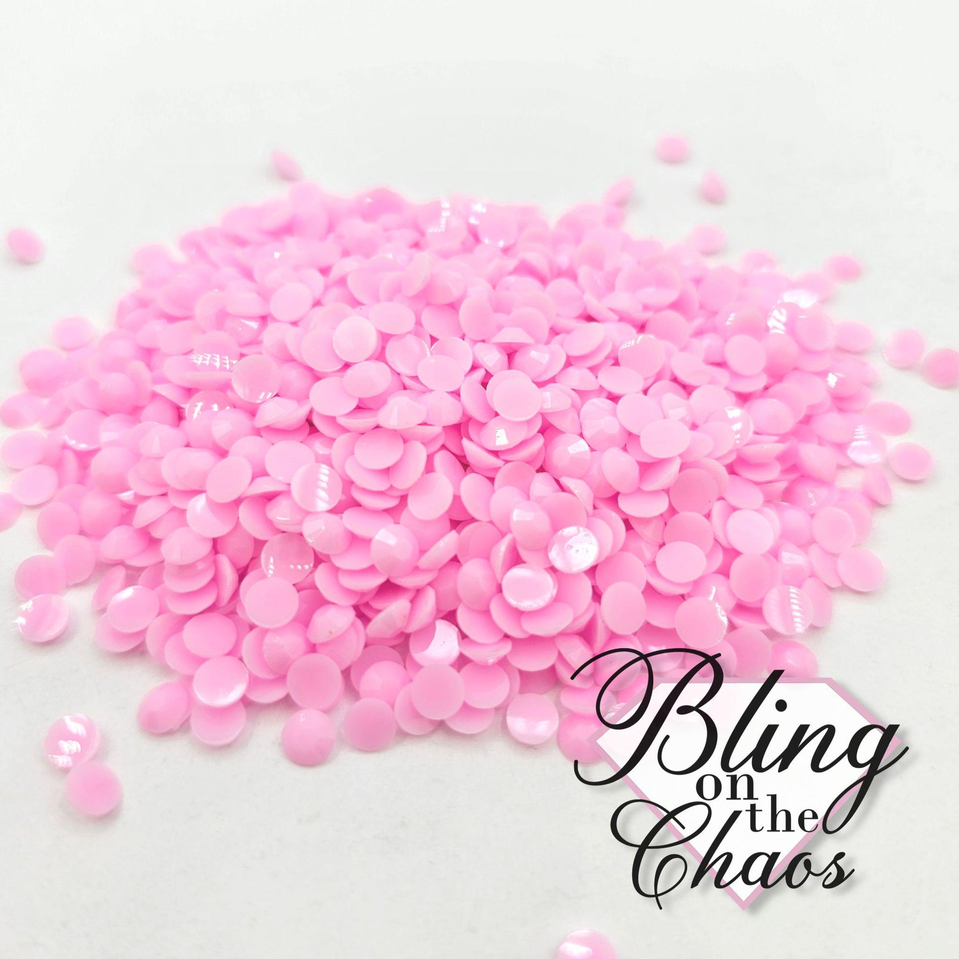 Light Pink Solid Jelly Resin Rhinestone-Jelly Resin Rhinestones-Bling on the Chaos
