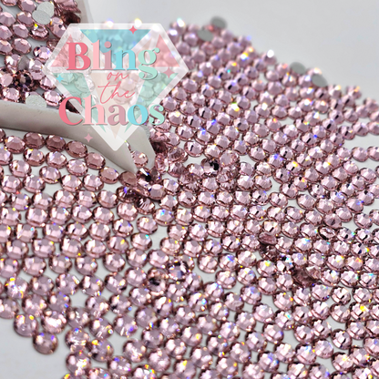 Light Rose Rhinestone-Glass Rhinestones-Bling on the Chaos