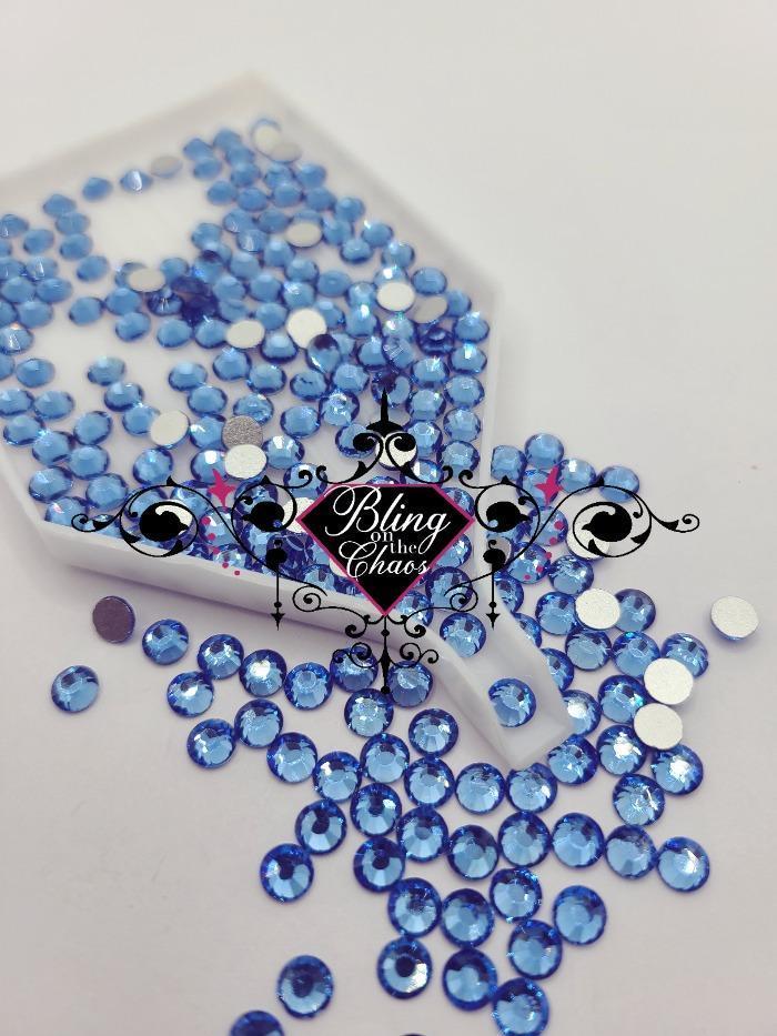 Light Sapphire Rhinestone-Glass Rhinestones-Bling on the Chaos