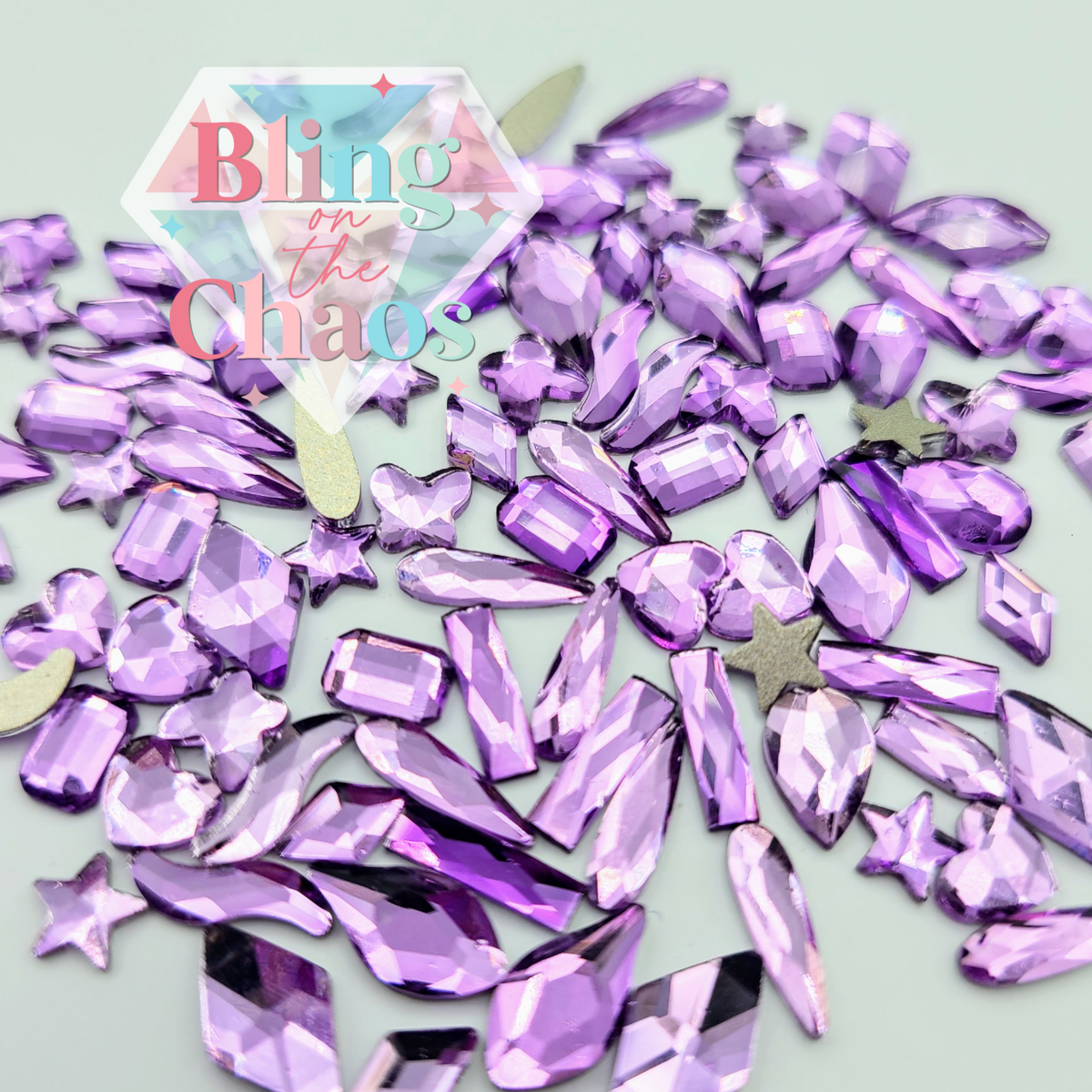Light Violet Assorted Shapes – Bling on the Chaos