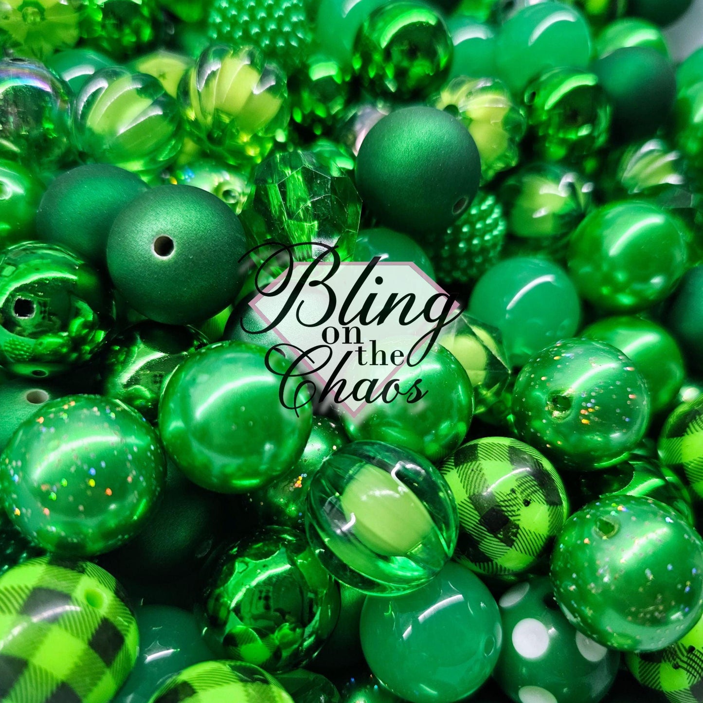 Luck Of The Irish Bubblegum 20mm-Bling on the Chaos
