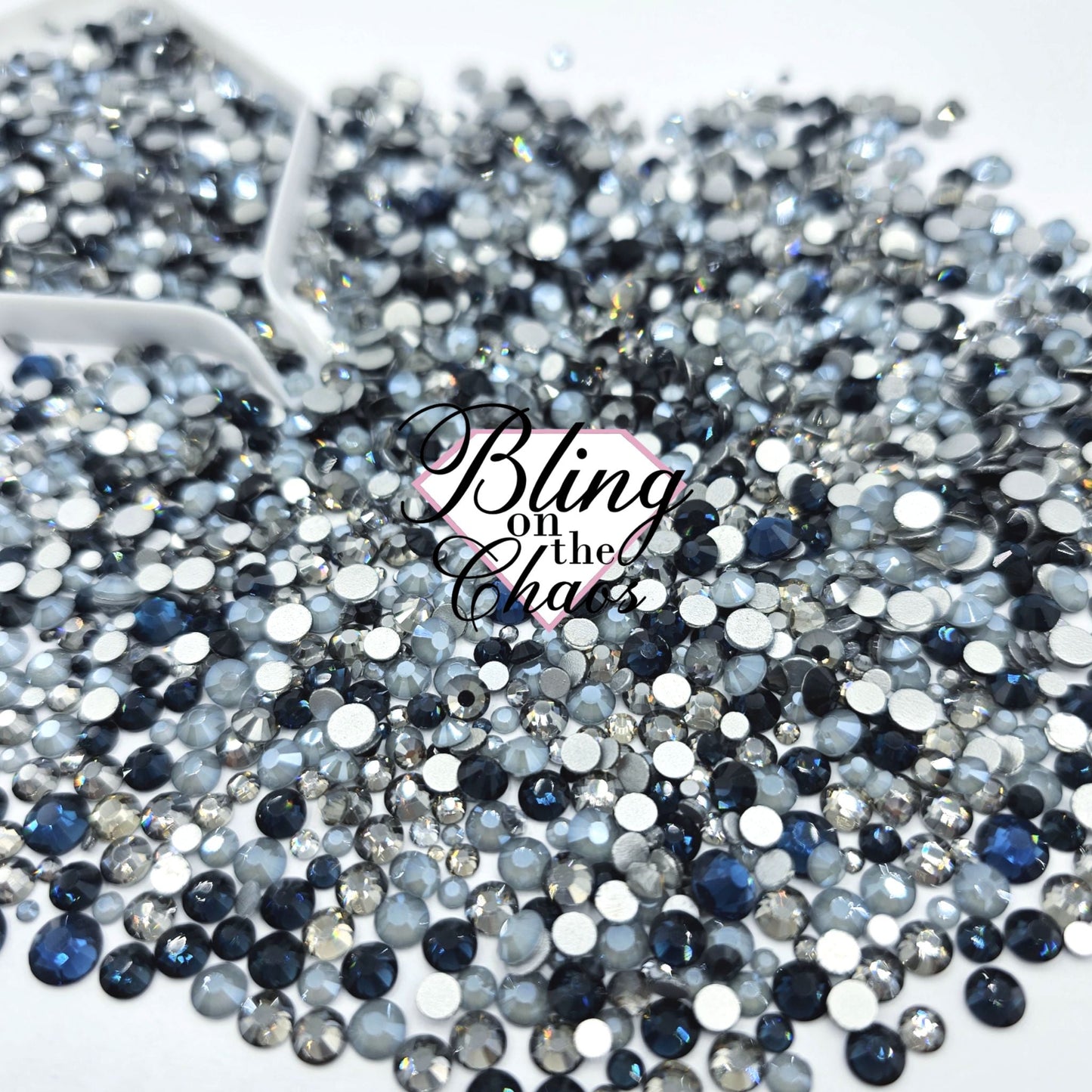 Mysterious Night Specialty Mix-Glass Rhinestones-Bling on the Chaos
