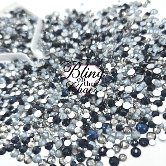 Mysterious Night Specialty Mix-Glass Rhinestones-Bling on the Chaos