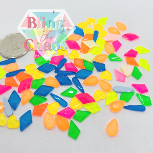 Neon Assorted Shapes-Bling on the Chaos