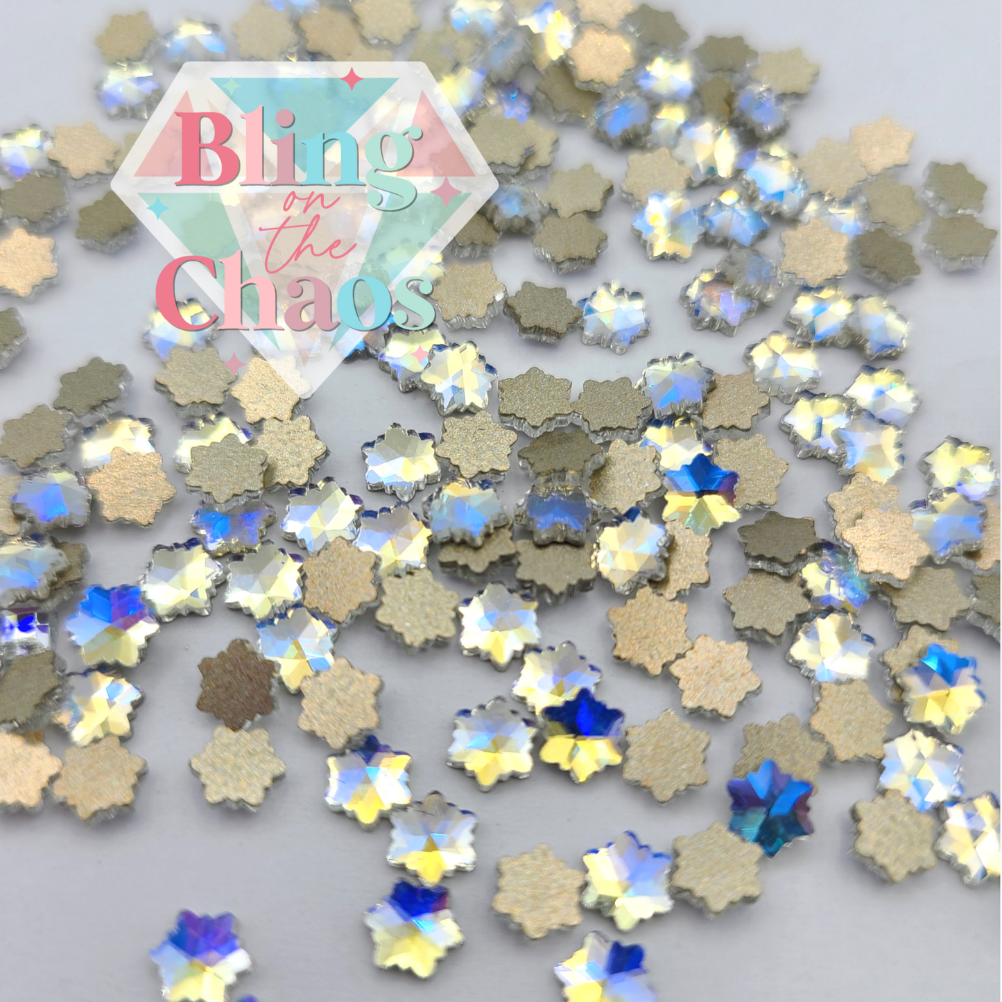 Northern Light Rhinestone Snowflakes-Bling on the Chaos