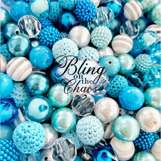 Ocean Blue Bubblegum 20mm-Bling on the Chaos