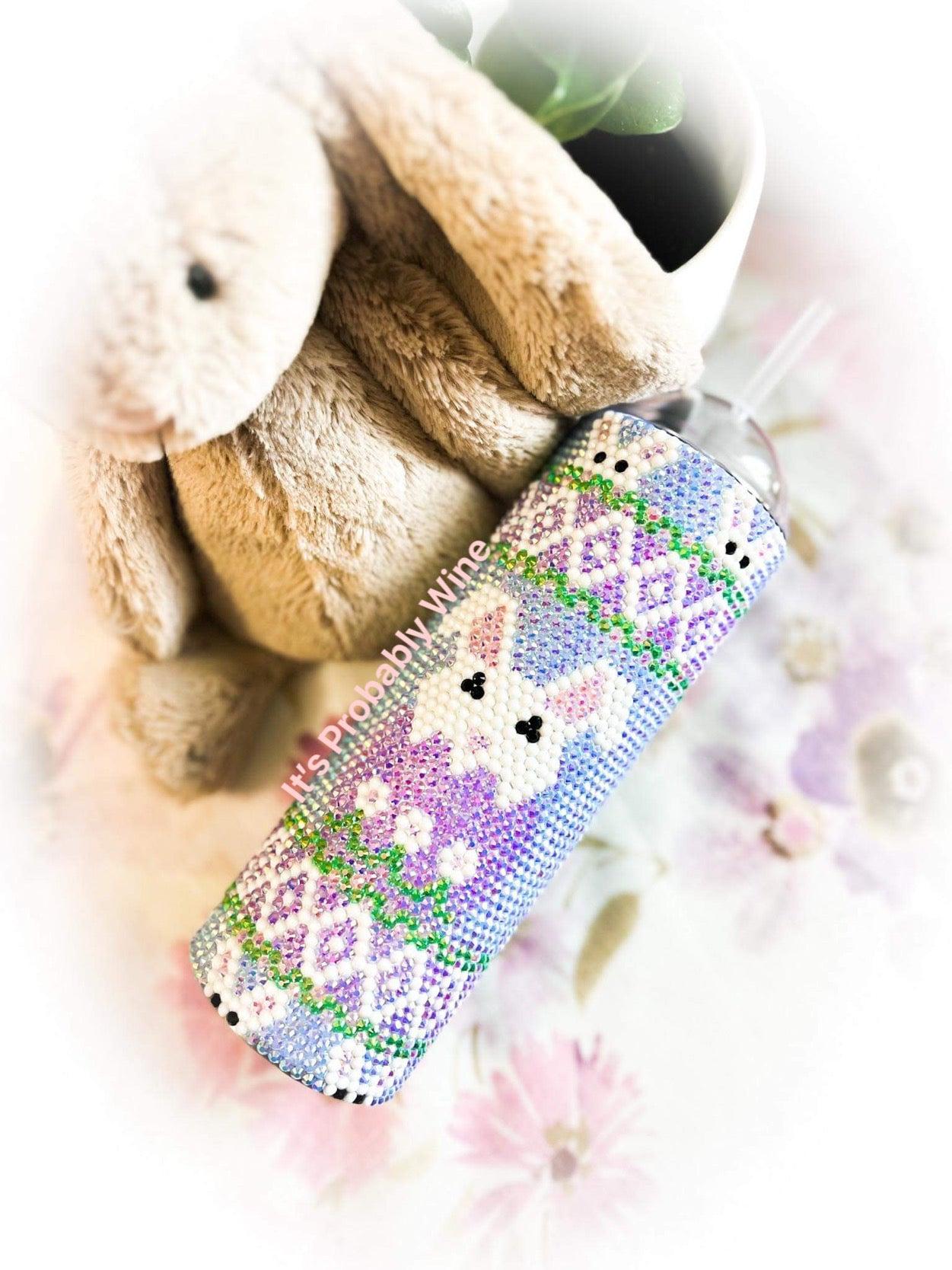 Peek A Bunny Honeycomb 20oz SS16 Pattern-Template-Bling on the Chaos