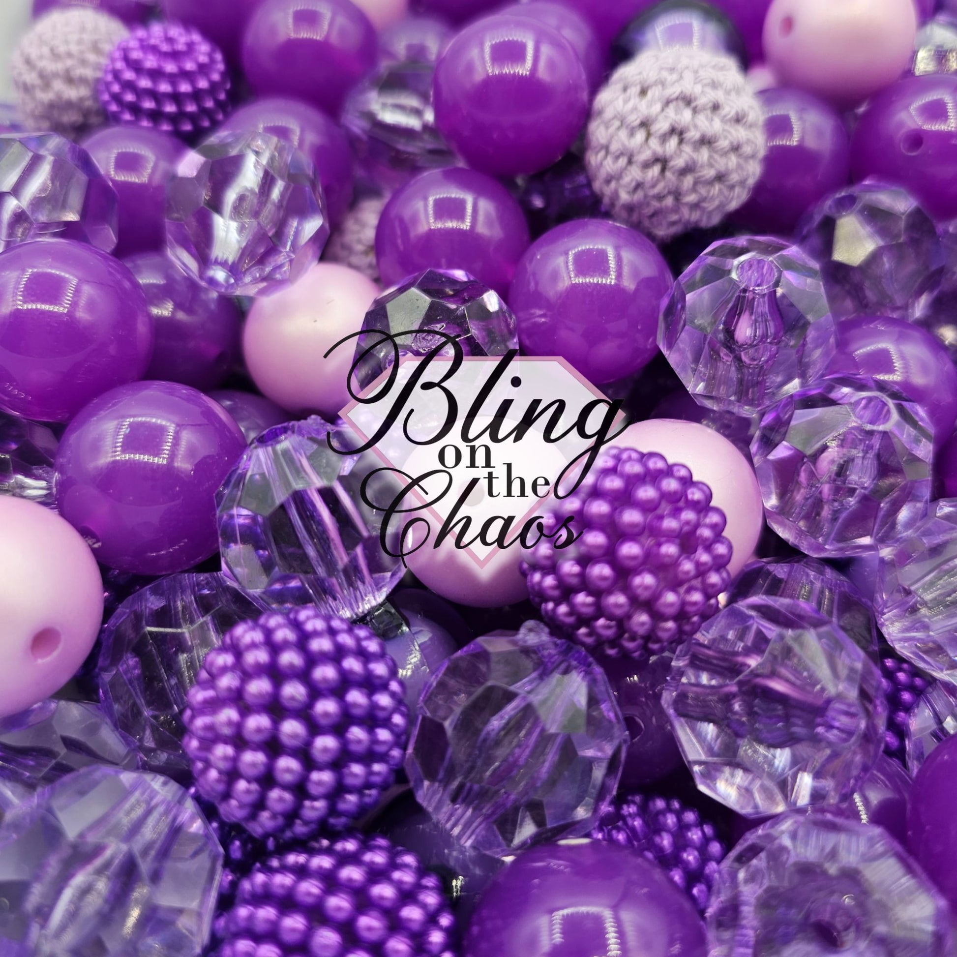 Purple Passion Bubblegum 20mm-Bling on the Chaos