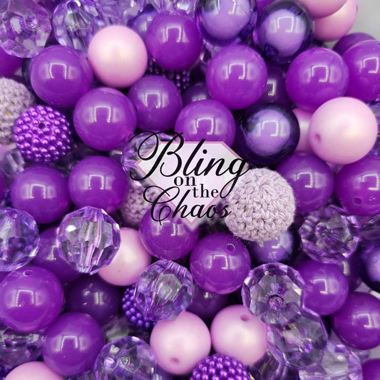 Purple Passion Bubblegum 20mm-Bling on the Chaos