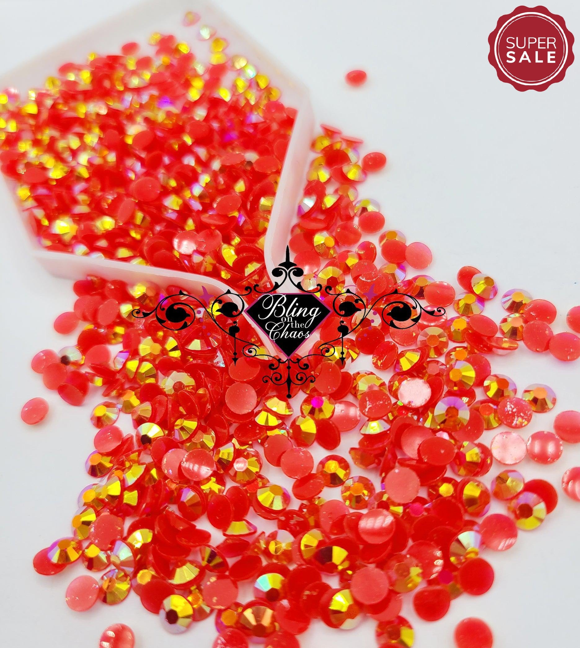 Red Licorice Jelly Resin Rhinestone-Jelly Resin Rhinestones-Bling on the Chaos