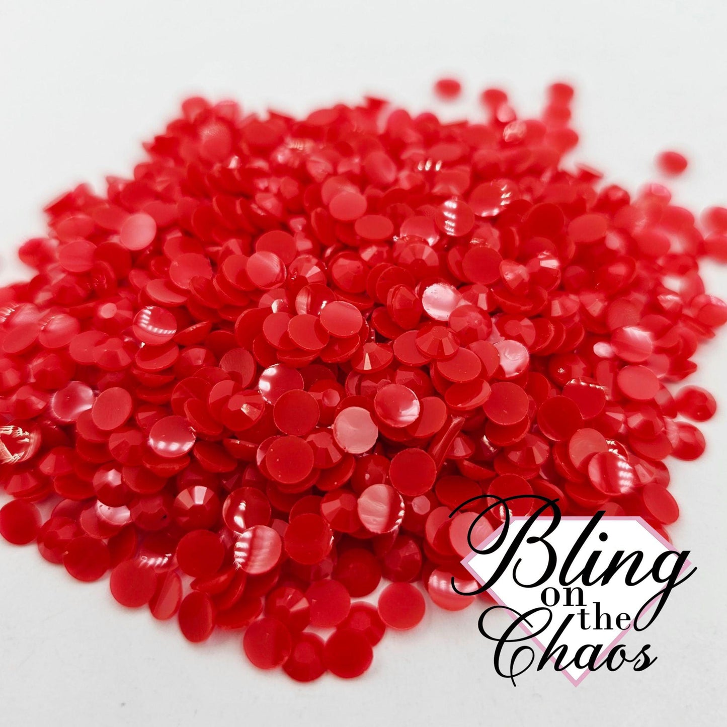 Red Solid Jelly Resin Rhinestone-Jelly Resin Rhinestones-Bling on the Chaos