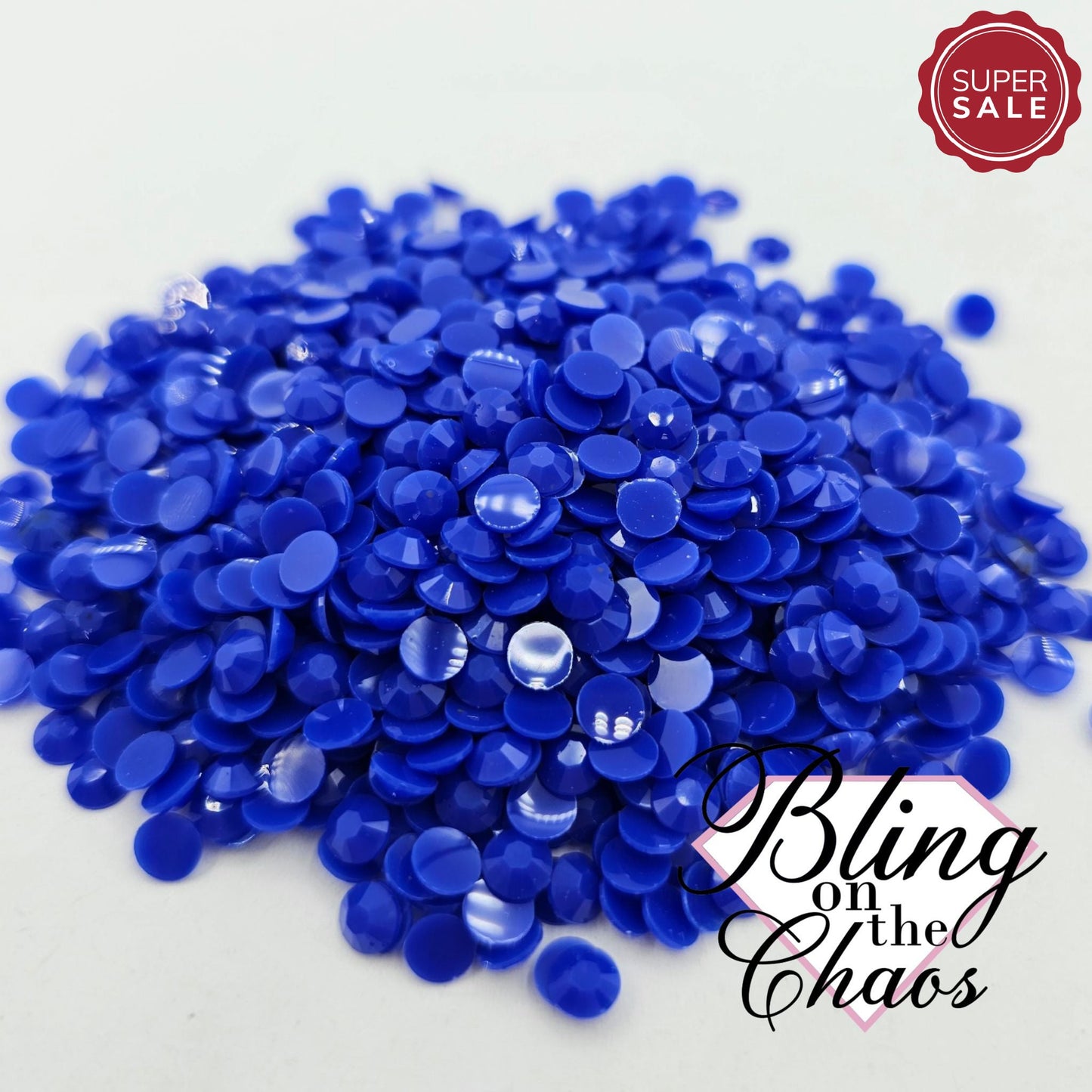 Sapphire Solid Jelly Resin Rhinestone-Jelly Resin Rhinestones-Bling on the Chaos