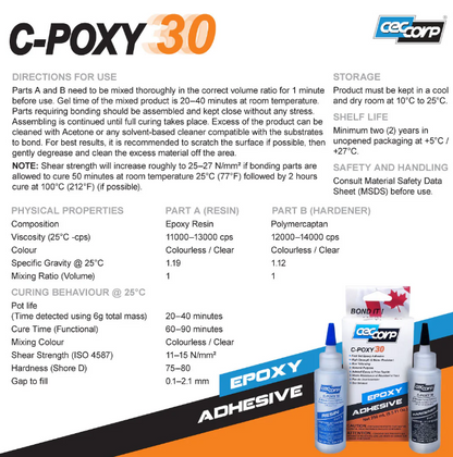 C-POXY 30 min Epoxy Glue Kit