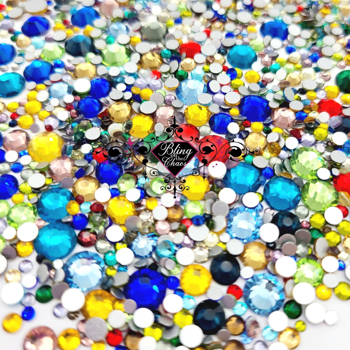 Solid Colour Fill Pack Rhinestones-Bling on the Chaos