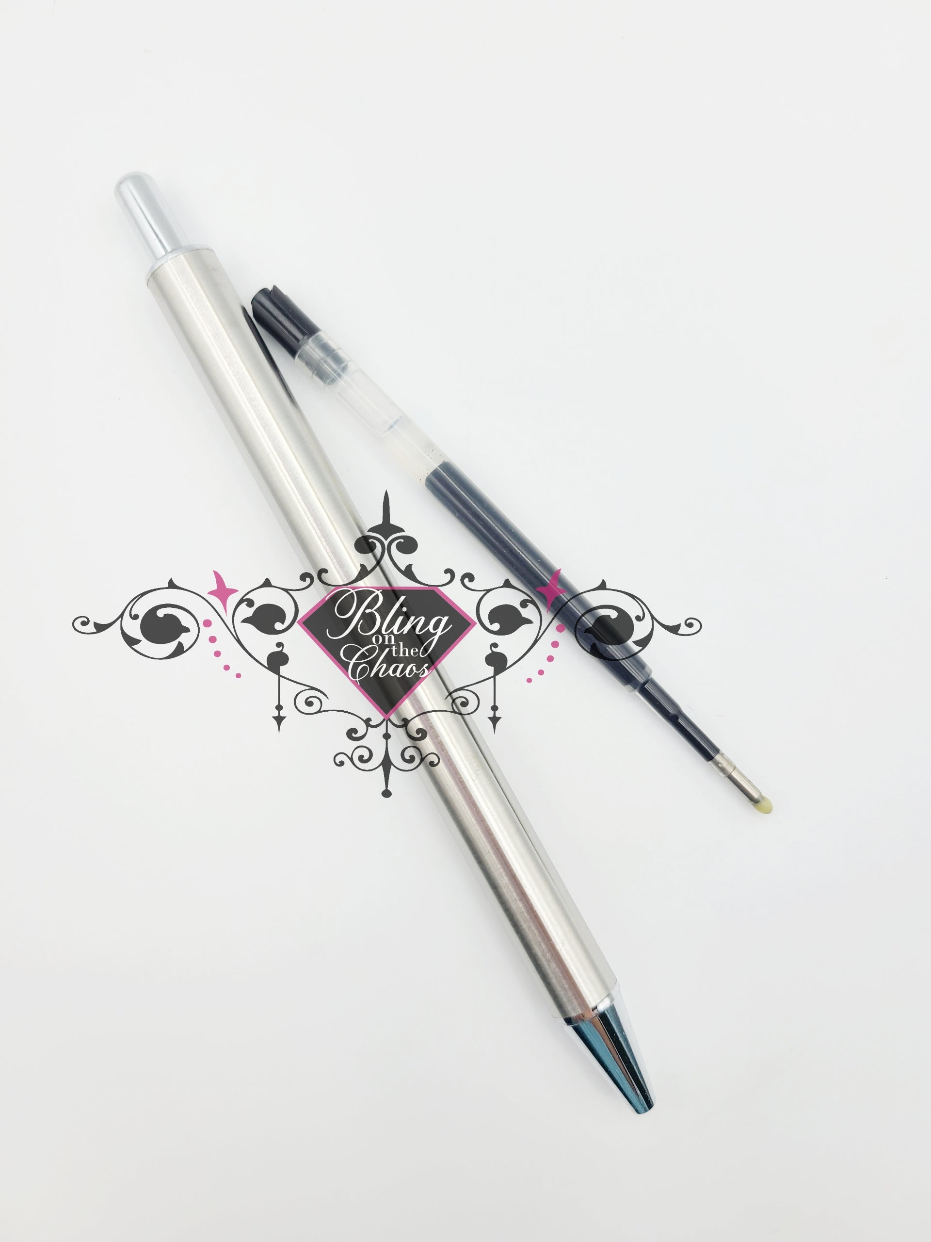 Stainless Steel Bling Pen & Accessories-Rhinestones & Flatbacks-Bling on the Chaos