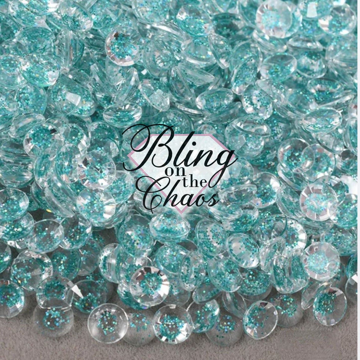 Starry Glitter Blue Zircon Resin Rhinestone-Jelly Resin Rhinestones-Bling on the Chaos