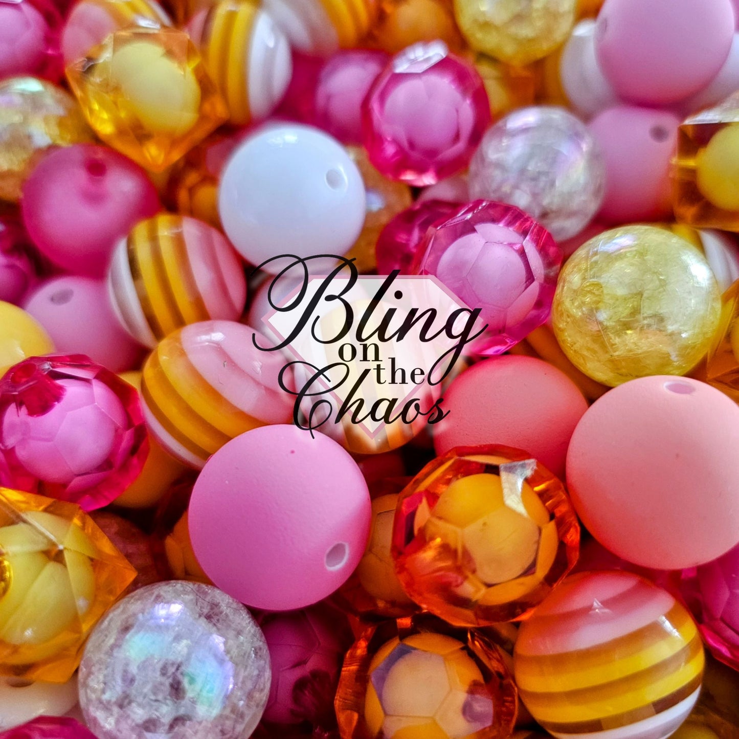 Sweet Summer Bubblegum 20mm-Bling on the Chaos