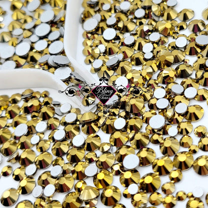 The Golden Ticket-Glass Rhinestones-Bling on the Chaos