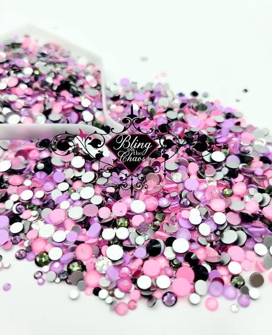 The Pink Ladies - Specialty Mix-Glass Rhinestones-Bling on the Chaos