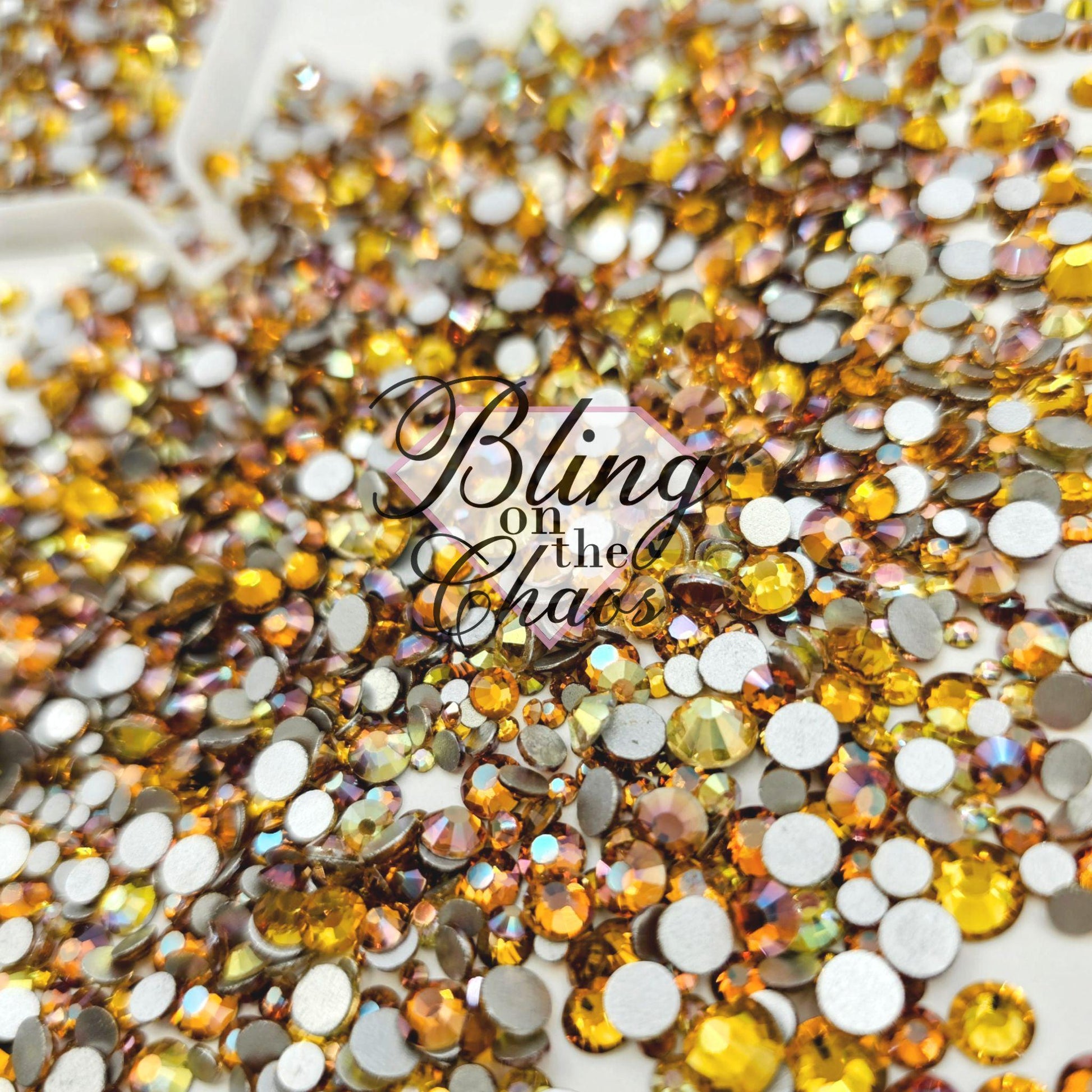Toasted Caramel Specialty Mix-Glass Rhinestones-Bling on the Chaos