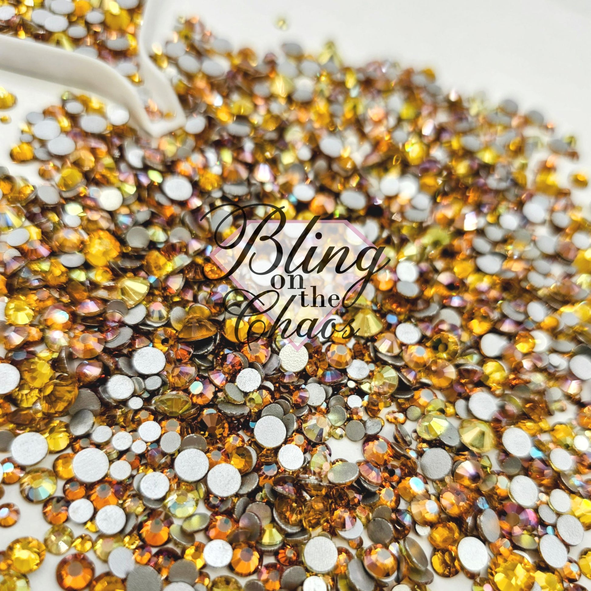 Toasted Caramel Specialty Mix-Glass Rhinestones-Bling on the Chaos