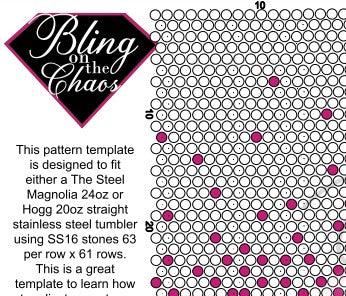 Two Colour Ombre SS16 Pattern-Template-Bling on the Chaos