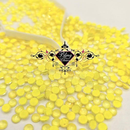 Neon Yellow Glass Rhinestones – Krowned Krystals