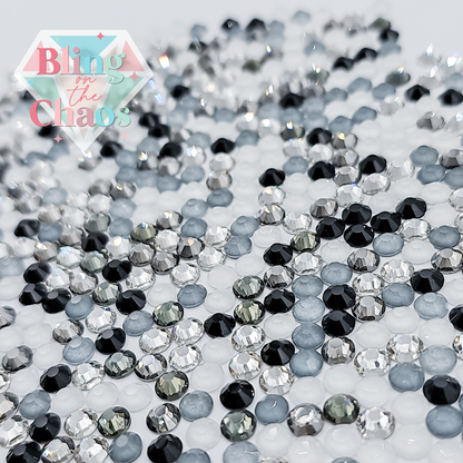 Tuxedo SS20 Specialty Glass Mix-Glass Rhinestones-Bling on the Chaos