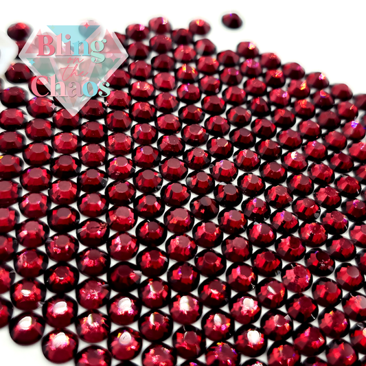 Bordeaux Red Rhinestone