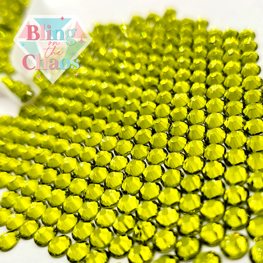 Chartreuse Rhinestone