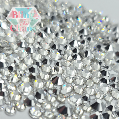 Silver Streak Specialty Mix-Glass Rhinestones-Bling on the Chaos