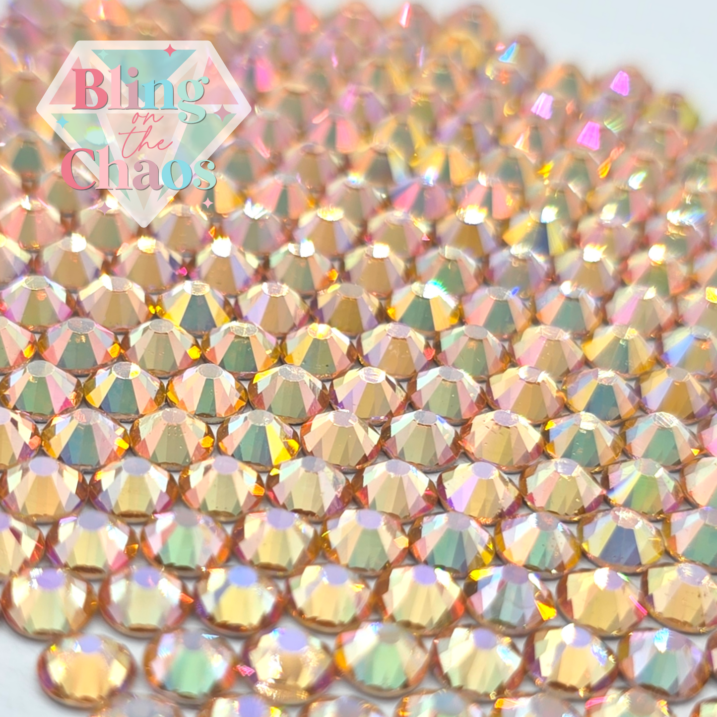 Divine Pink Rhinestone-Glass Rhinestones-Bling on the Chaos