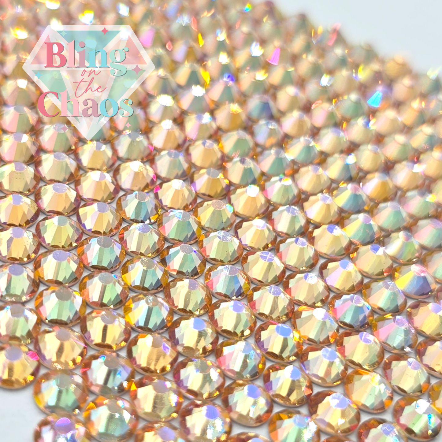 Divine Pink Rhinestone-Glass Rhinestones-Bling on the Chaos