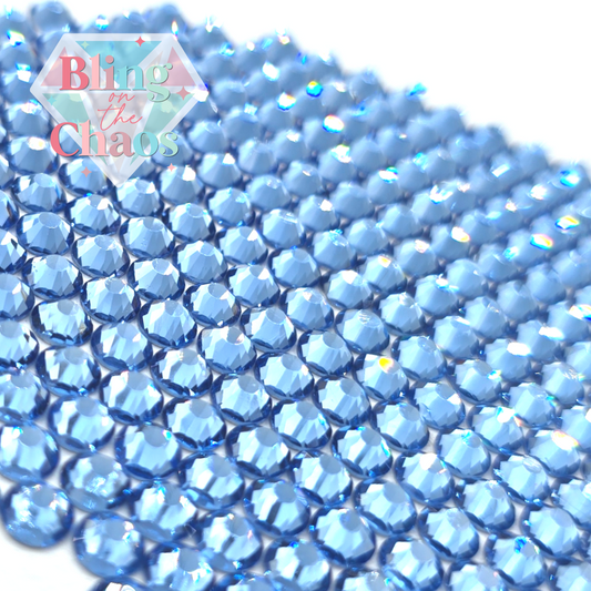 Light Sapphire Rhinestone-Glass Rhinestones-Bling on the Chaos