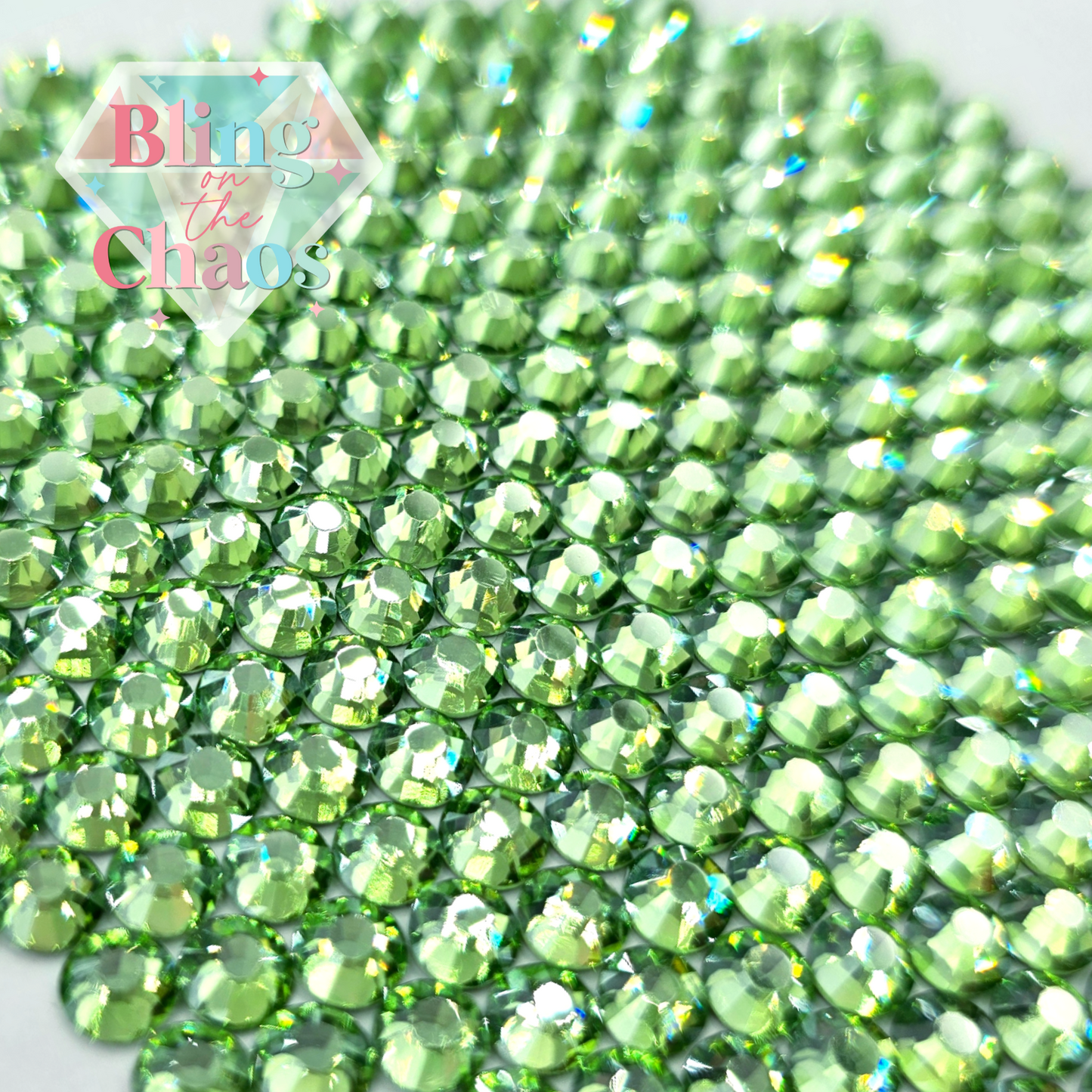 Peridot Luster Rhinestone-Glass Rhinestones-Bling on the Chaos