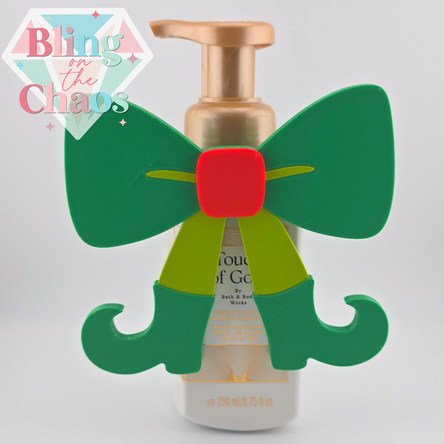 Bling the Bath Pump Cover Holiday Bows